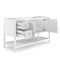 Alaterre Furniture Bennet 3pc Wooden Bathroom Vanity Set - 60-in. L Vanity, 30-in. L Mirror, 25-in. Wall Shelf, White AVAN6000WHAA - alternate 3